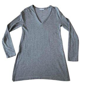 Zara Trafaluc Sweater Women’s Size Small Gray V-Neck Extra Long 3-Season